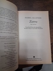 Isabel Allende Zorro Paperback English Harper Perennial Fiction P.S. Ser.