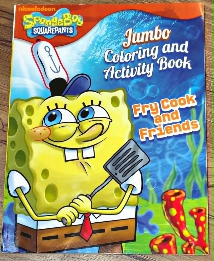 SpongeBob SquarePants Fry Cook & Friends Jumbo Coloring & Activity Book 2010