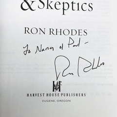 SIGNED Answering the objections of Atheists Agnostics Skeptics Ron Rhodes PB
