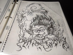 3 ring notebook Tattoo flash Varied artists Circa 2000 and up