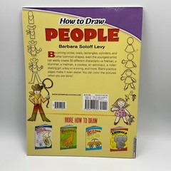 I Can Draw People & How to Draw People Lot of 2 Paperback Books Usborne Levy Kid
