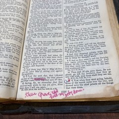 VTG 1973 Holy Bible New Analytical Edition Dickson KJV Moroccan Leather DAMAGED