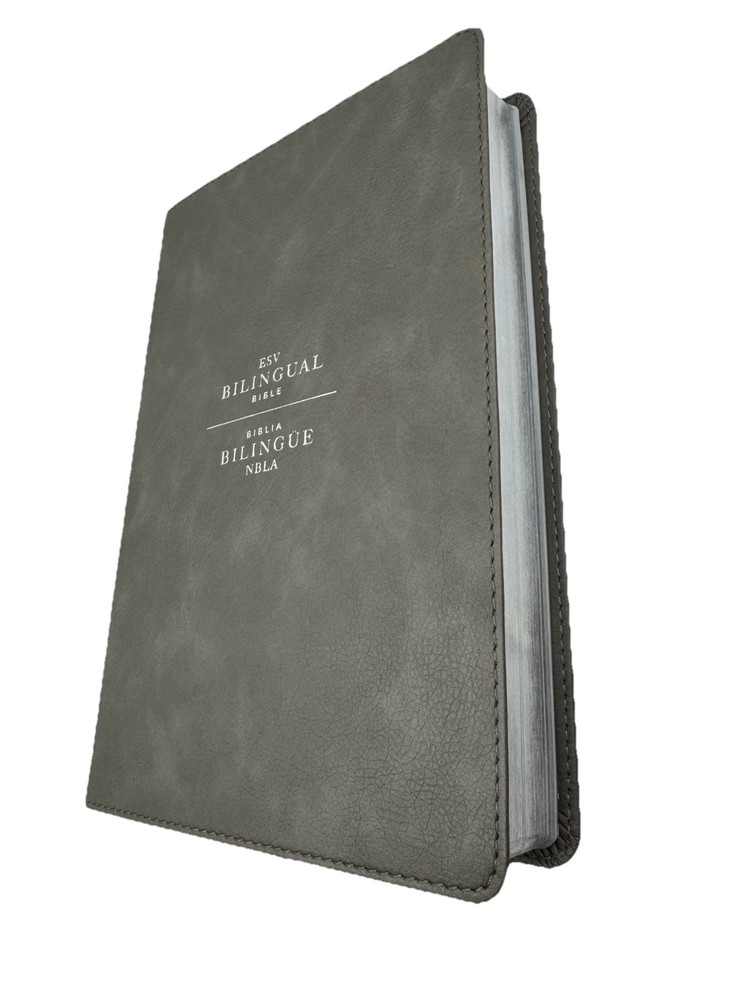 ESV/NBLA, Bilingual Bible, Leathersoft, Grey/ ESV/NBLA, Biblia Bilingüe,…