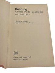 Reading A Basic Guide for Parents and Teachers Pamela McKeown 1974 Routledge