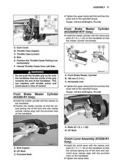KAWASAKI KX250 Motorcycle Assembly Preparation Manual – SPIRAL BIND – COVERS