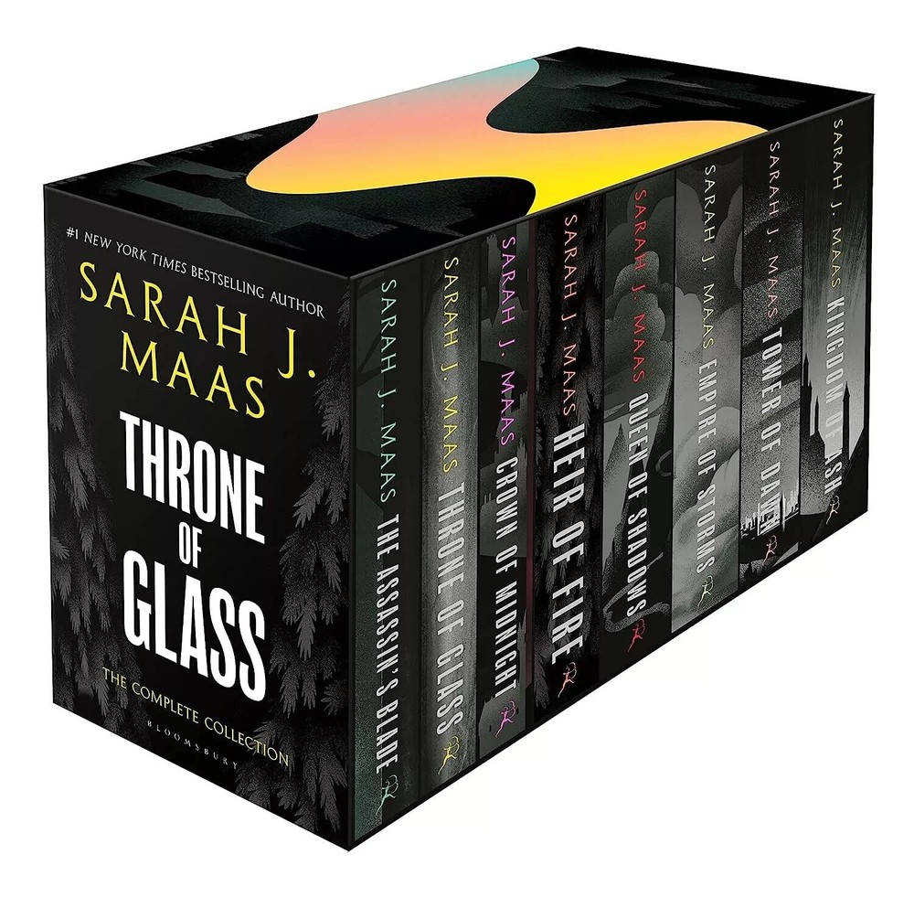 Throne of Glass 8 Books Box Set By Sarah J. Maas, Paperback….