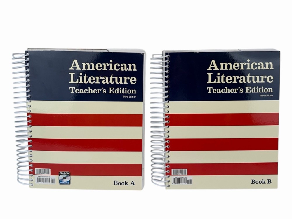 American Literature Teacher’s Third Edition Book A And B Spiral Bound BJU Press