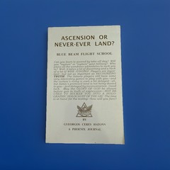 Ascension or Never-Ever Land? Blue Beam Flight School Gyeorgos Ceres Hatonn