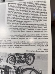 The Second Vintage Racing Scene 1931-53 Bruce Main-Smith 1978 PB 64 Pages
