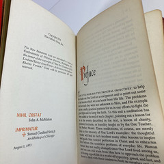 The Life of Christ by Rev. John P. O’Connell 1954 HC Illustrated Red Line Text