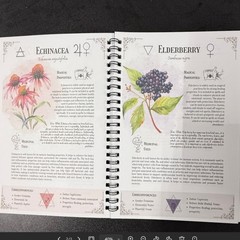 Spiral-bound Natural Healing Handbook Herbal Encyclopedia & Plant Guide Notebook