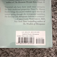 The Essential Oils Menopause Solution by Dr. Mariza Snyder, Hardcover, English,…