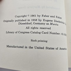 Muntu : New African Culture by Janheinz Jahn 1961 Edition Paperback