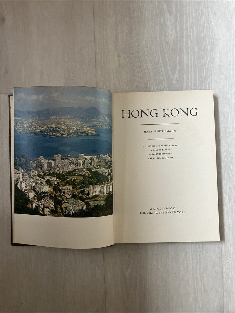 HONG KONG BOOK 1962 MARTIN HüRLIMANN EXCELLENT PHOTOS