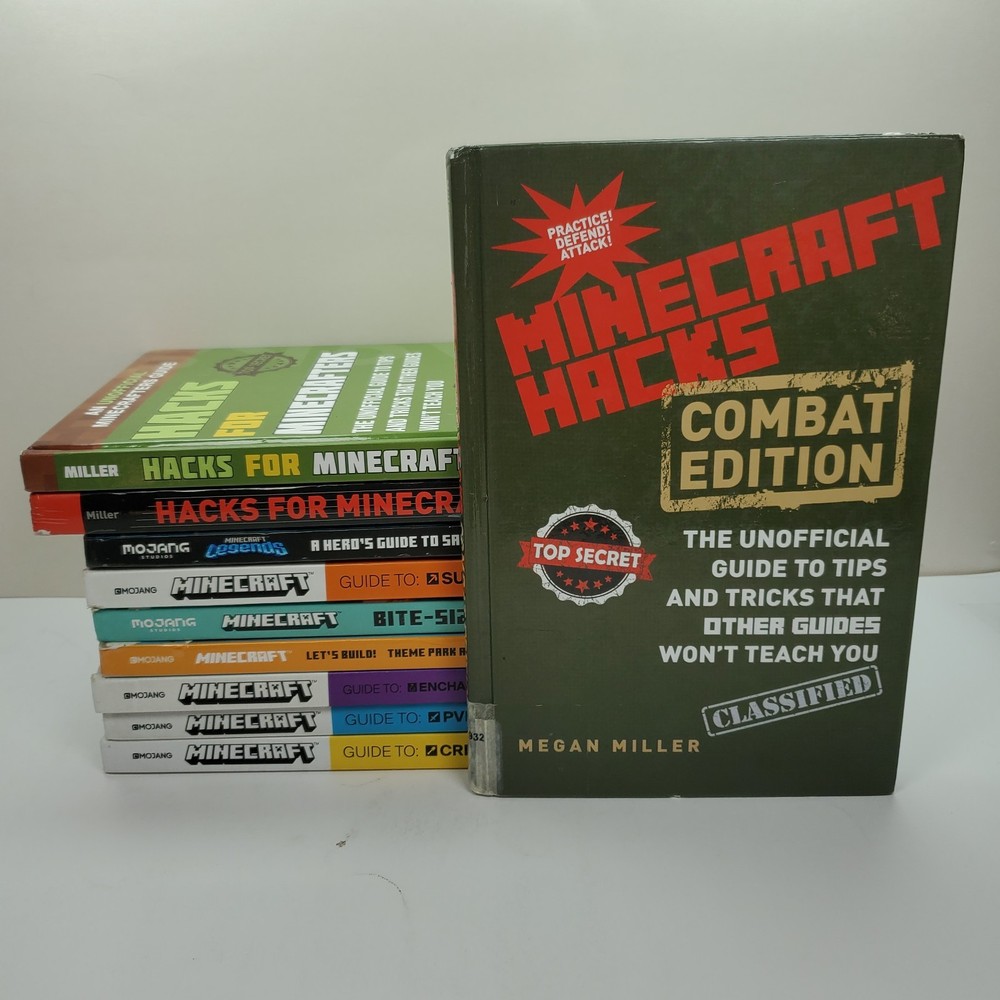 Official Minecraft Guides and Handbooks By Mojang and Unofficial HC & PB