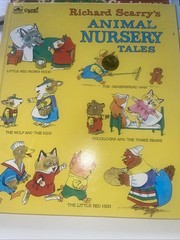 Vintage Richard Scarry Childrens Book Lot 5 Golden Books Animal Nursery Tales