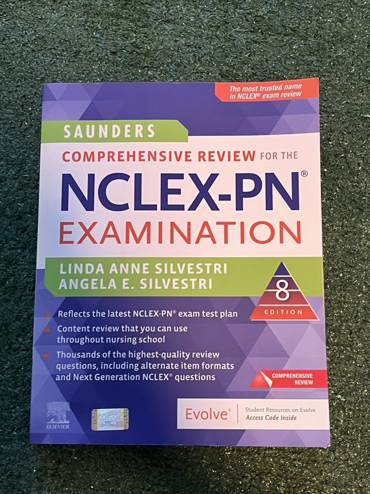 Saunders NCLEX-PN Review 8th Ed – Used, No Code