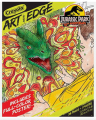 Crayola Art with Edge Jurassic Park 30th Anniversary NEW 28 Pages + 1 Poster