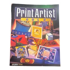 PRINT ARTIST GOLD Graphics Manual By Sierra Home Paperback Catalog 1996