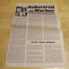 IWW Industrial Worker Vol 74 No 3 WN1368 March 1977 Chicago Fold Over Newsprint