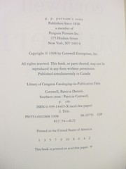 Southern Cross by Patricia D. Cornwell 1998 First Edition First Printing HC