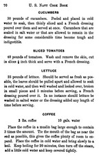 1920 U.S. Navy Cook Book 129 Pages