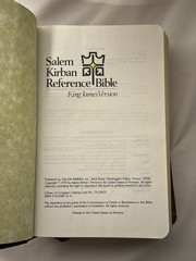 1979 Salem Kirban Reference Bible – King James Version -First Printing Leather