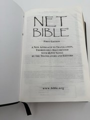 The Net Bible First Edition Premium Bonded Black Leather 60,932 Translation Note