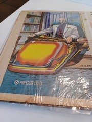 Book Of Various Super Heros Small Posters And Cards USED SEE Photos