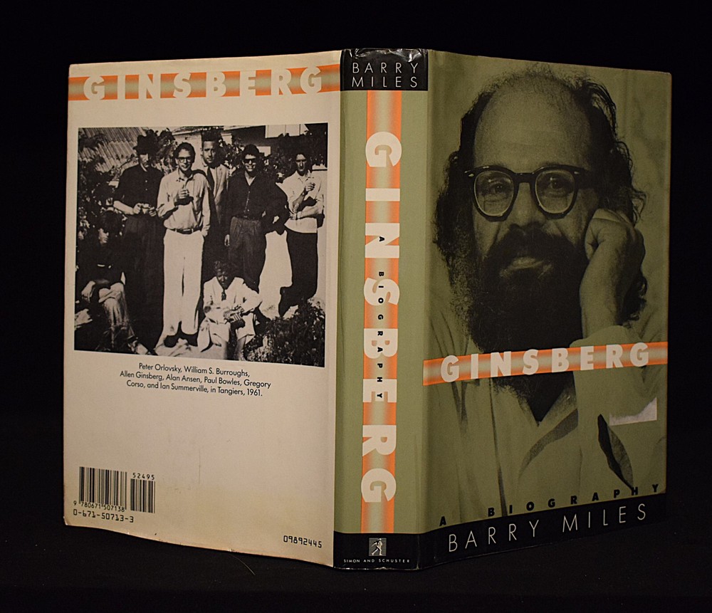 Ginsberg: A Biography by Barry Miles 1st Printing~ Hardcopy ~ c 1989 ~ pages 588
