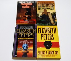 Elizabeth Peters Book Lot (7) Mystery Silhouette in Scarlet The Mummy Case