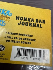 THE COOP- WILLY WONKA WONKA BAR WITH GOLDEN TICKET- HARDCOVER JOURNAL-232 pages