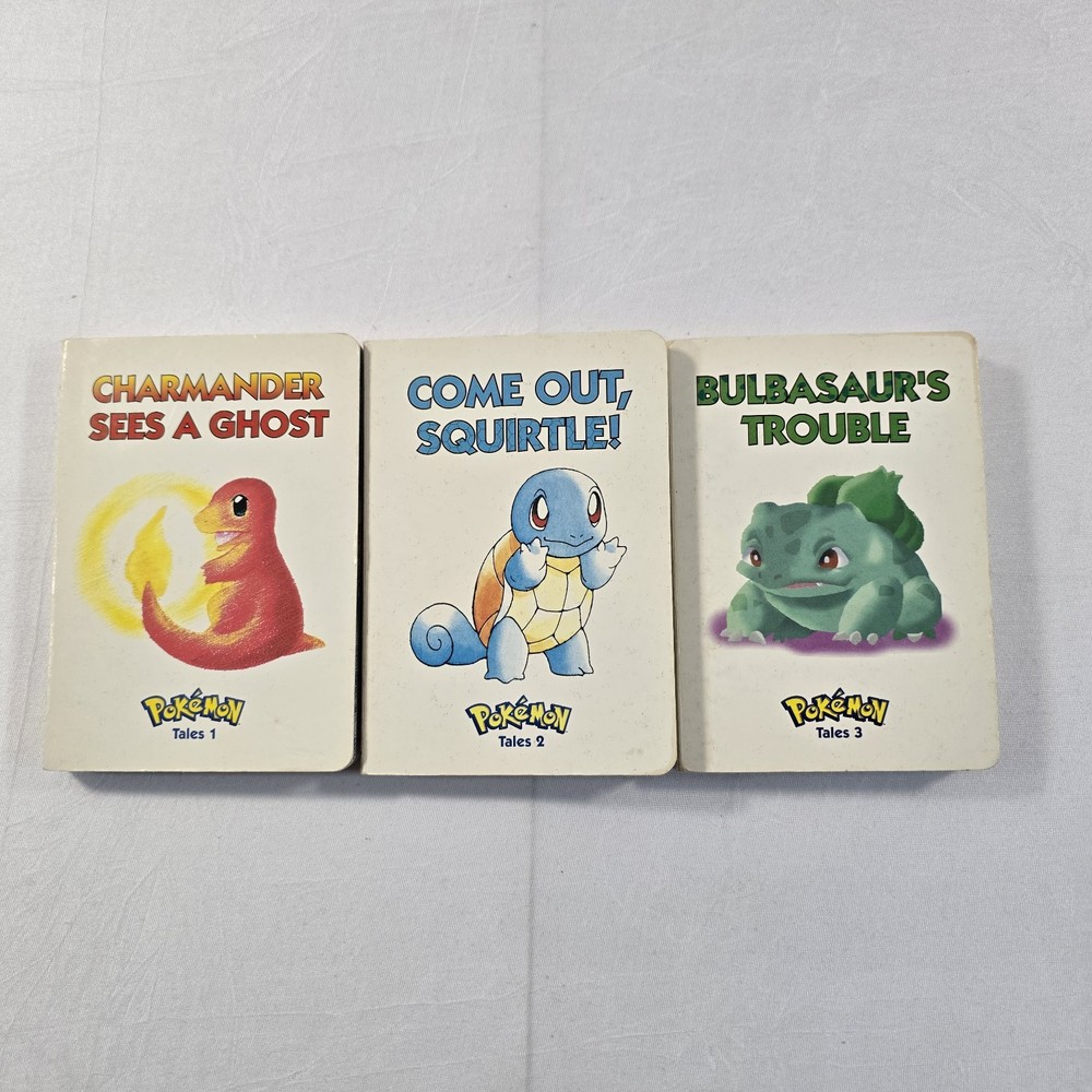 Pokemon Tales, Vol. 1-3 by Tomoaki Imakuni (1999, Children’s Board Books)