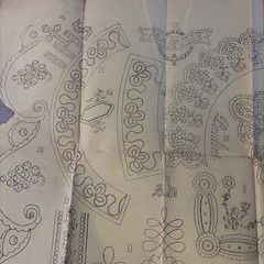 Rare Antique 1857 French Embroidery Pattern Cendrillon Journal Maison Sajou