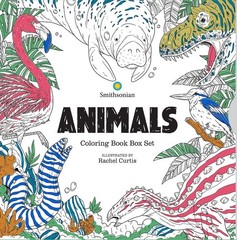 Animals: A Smithsonian Coloring Book Box Set, Smithsonian Institution, Excellent