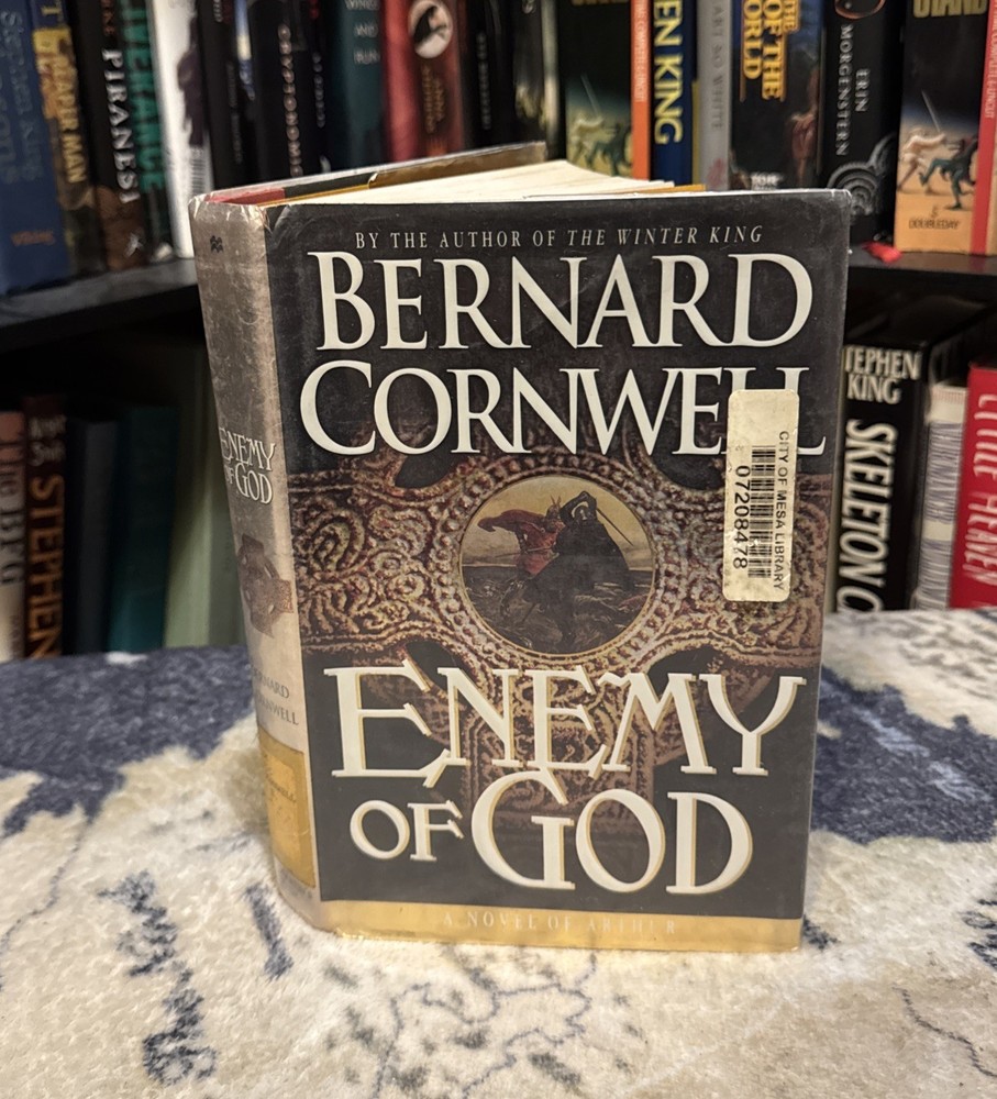 Enemy of God by Bernard Cornwell (Hardcover) US 1st/1st, POOR, Ex-Lib.