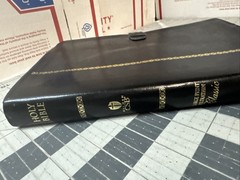 CSB Holy Bible – Large Print UltraThin, Black Genuine Leather, 2004 Holman Ref