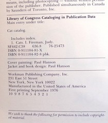 „Cat Catalog”, The Ultimate Cat Book, Large „Very Good” 1st Ed. Book, 352 pages