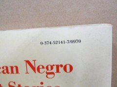 American Negro Short Stories John Henrik Clarke 1988 Anthology Noonday Press