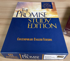 The Promise Holy Bible Study Edition 3595BG CEV Burgandy Bonded Leather New