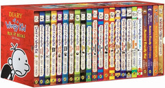 A Library of a Wimpy Kid 1-23 Paperback Edition for Children, the Ultimate Colle