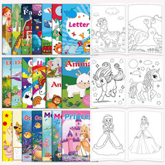 Kalysky 20Pack Coloring Books for Kids Ages 4-8 (5.1 X 7 Inch),Mini Coloring Boo