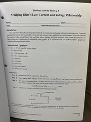 Study Guide with Laboratory Activities – Electricity & Electronic Workbook