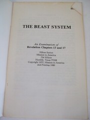 The Beast System Revelation Chapters 13 and 17 by Hilton Sutton, 1980