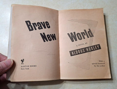Brave New World Aldous Huxley 1952 Bantam Paperback First Printing A1071 Vintage