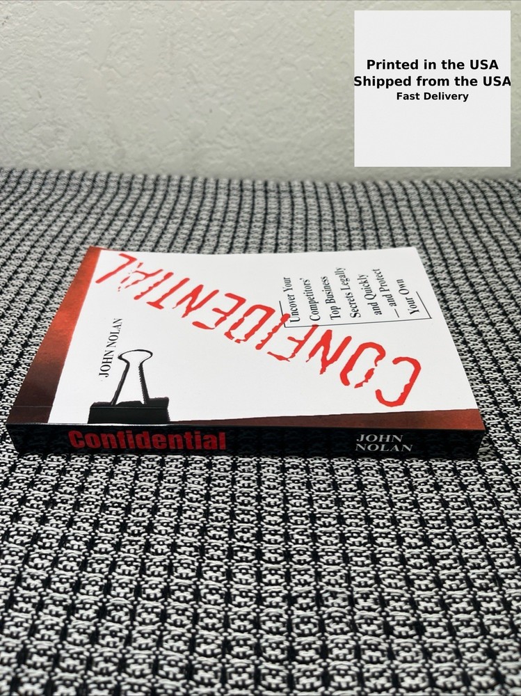 confidential By john nolan, Same-day shipping from the USA, Brand New, Reprint