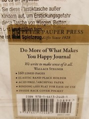 DO MORE OF WHAT MAKES YOU HAPPY JOURNAL – PETER PAUPER PRESS, INC.