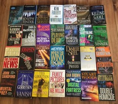 Lot Of 10 Suspense Crime Mystery Thriller Fiction Paperback Books Random Mix Lot