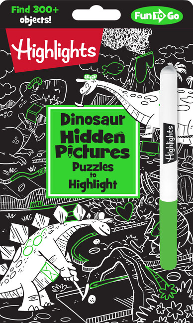 Dinosaur Hidden Pictures Puzzles To Highlight