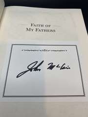 SIGNED John McCain, Mark Salter, Faith Of My Fathers, 1999, Hardback, 349 Pages